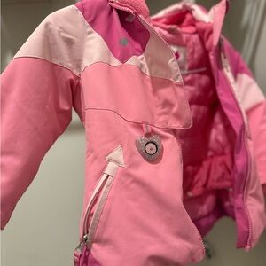 Obermeyer Pink Ski Jacket with I-Grow Feature Toddler Size 3